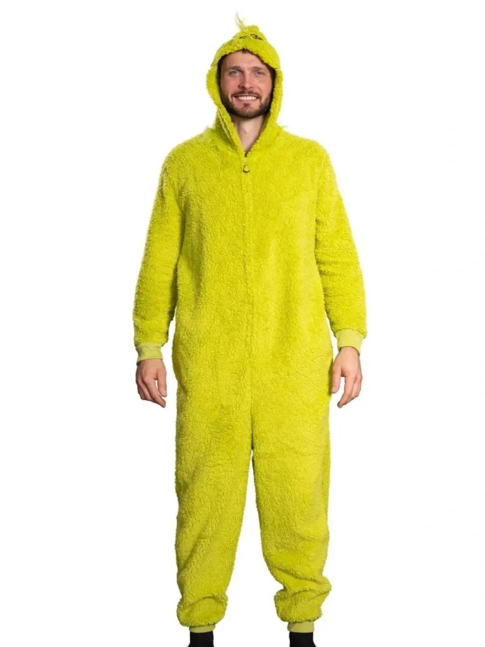 NEW Grinch sleepwear union suit pajama men size S